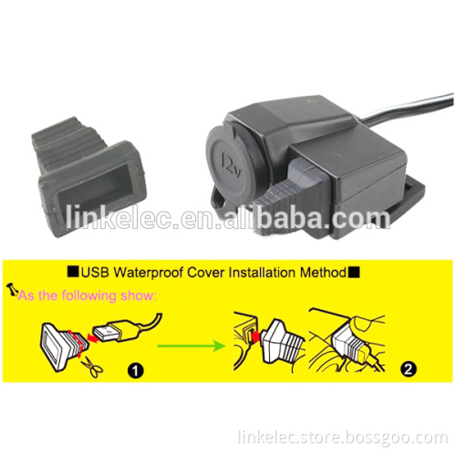 12v waterproof motorcycle usb power cable 12v